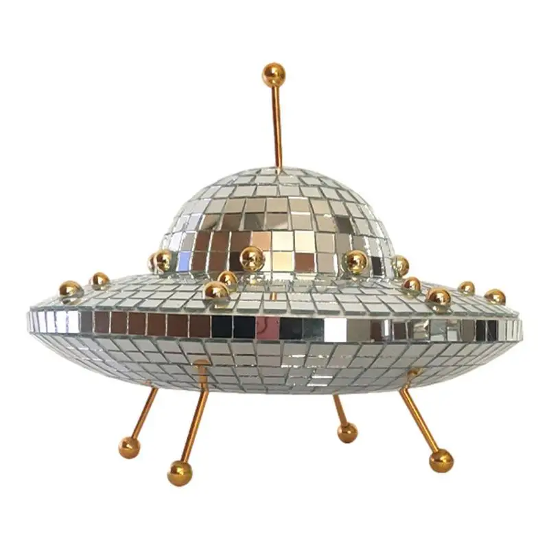 Disco Ball Decor Creative Flying Saucer Disco Mirror Ball Party Disco Ball Accessory Big Party Decorations Music Festive Decor