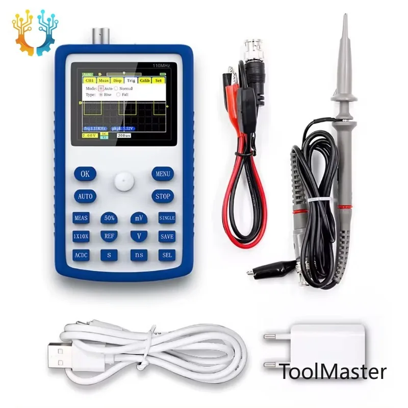 

FNIRSI-1C15 Professional Digital Oscilloscope 500MS/s Sampling Rate 110MHz Analog Bandwidth Support Waveform Storage