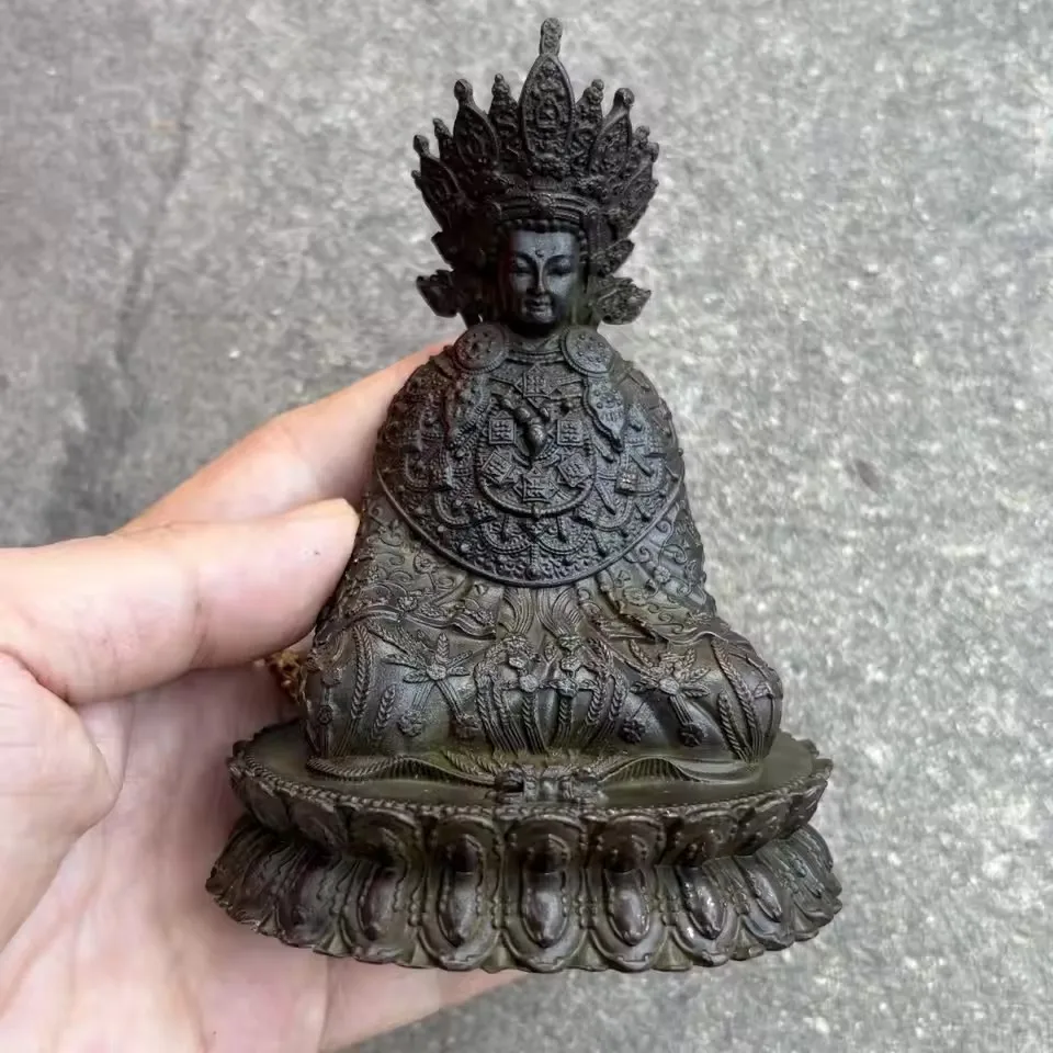 Antique Pure Copper Jue Wo Buddha Sakyamuni Buddha Twelve-year-old Equal-body Buddha Statue Ornament