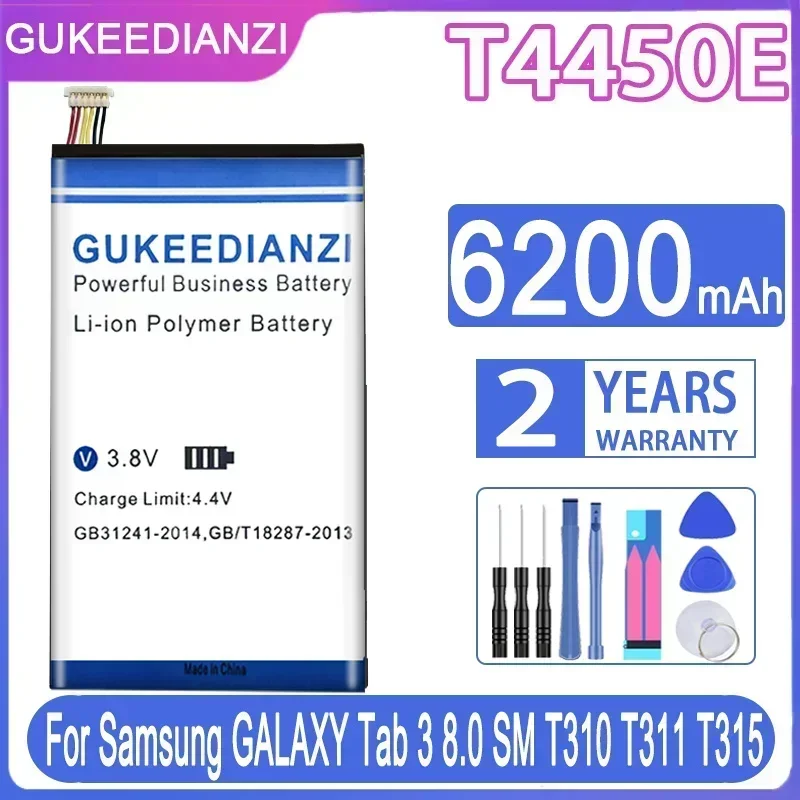 

Аккумулятор для планшета T4450E для Samsung Galaxy Tab 3 8,0 T310 T311 T315 SM-T310 SM-T311 SM-T315 T3110 6200 мАч