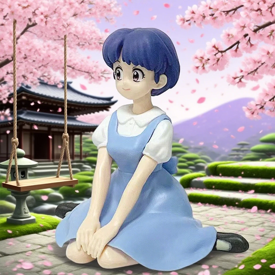 10cm Figurka Aixlan Ranma 1/2 Amine Ranma Tendou Akane Śliczna Figurka Akcji z PVC Kolekcjonerski Model Prezent na Halloween Boże Narodzenie Zabawka Lalka