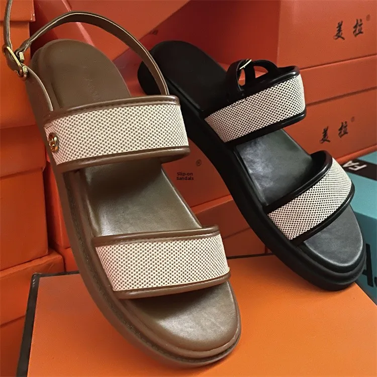 

Брендовые римские сандалии из натуральной кожи, женские летние уличные модные сандалии 2024, новые высококачественные повседневные универсальные сабо на плоском каблуке