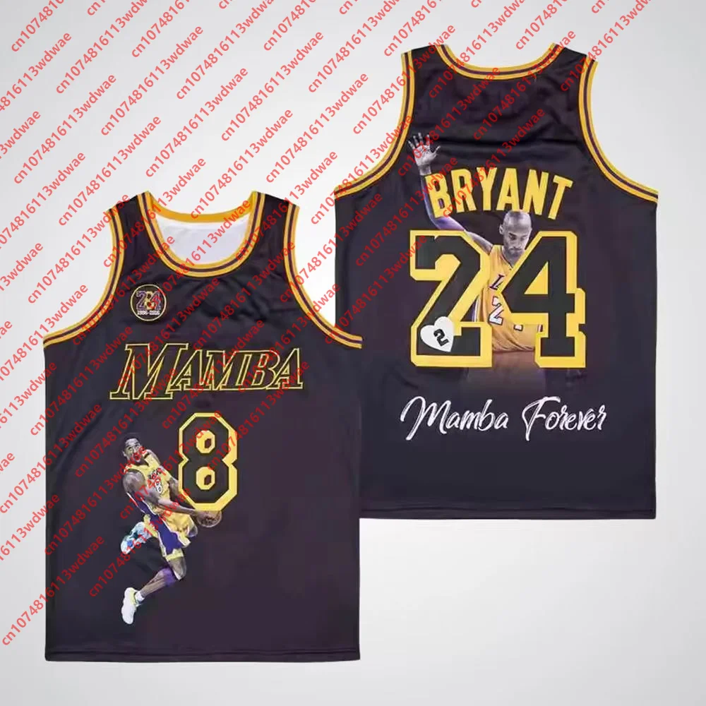 2026 Kobe Bryant 8 24 Mamba Forever Basketball Jersey Sleeveless Men Memorial Fan Retro Sports Uniform Streetwear Kid Tank Top