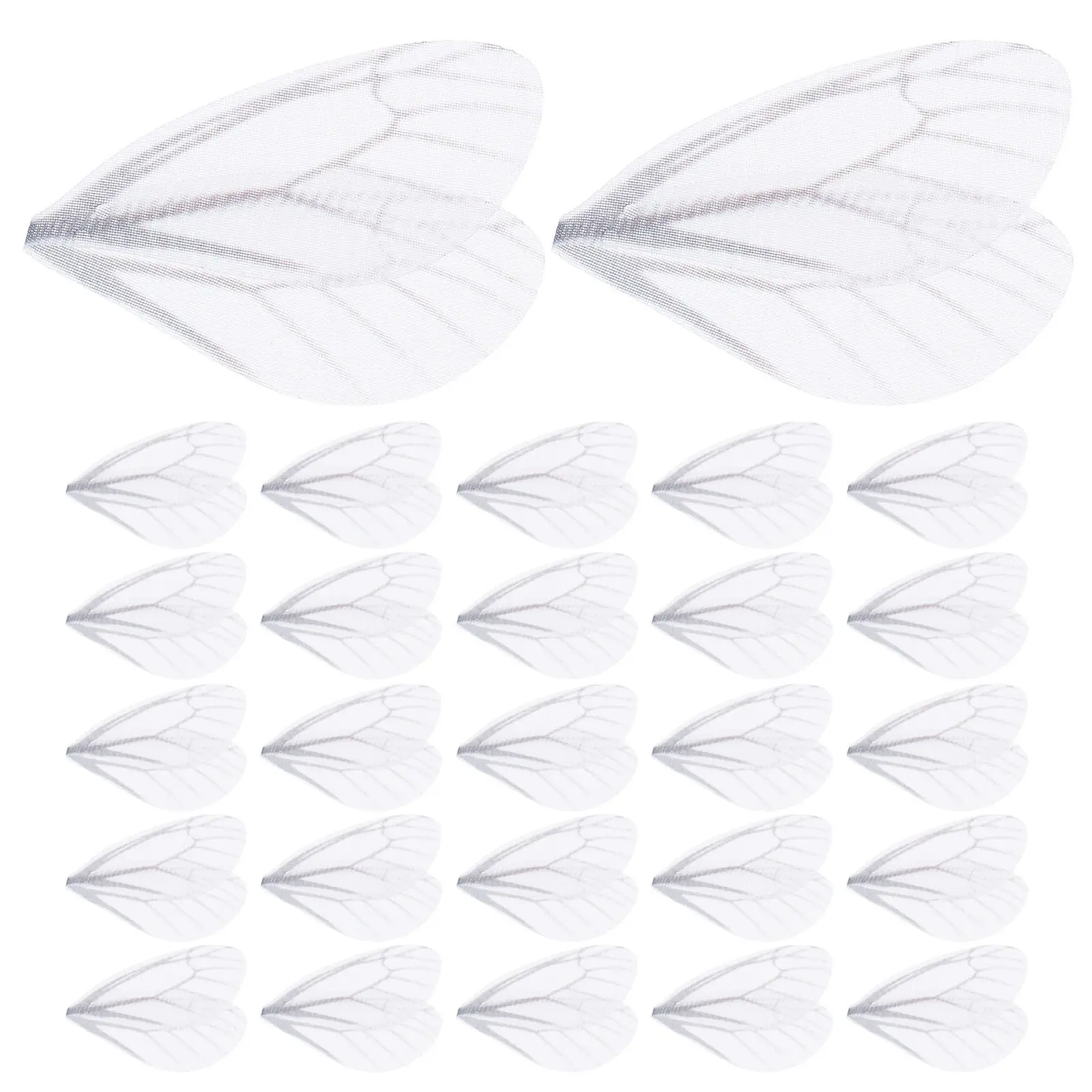 

200Pcs Simulated Dragonfly Wing Charms Delicate Polyester Pendants DIY Jewelry Supplies Making Earring Crafts Lightweight