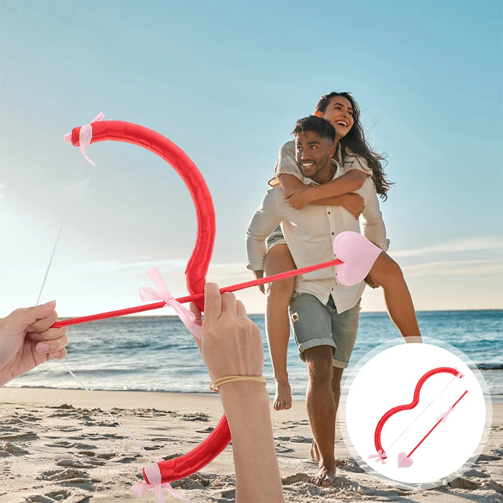 

3Sets Valentine Cupid Bow Arrow Set Romantic Party Accessory for Couples Events Masquerade Cosplay Costume Prop