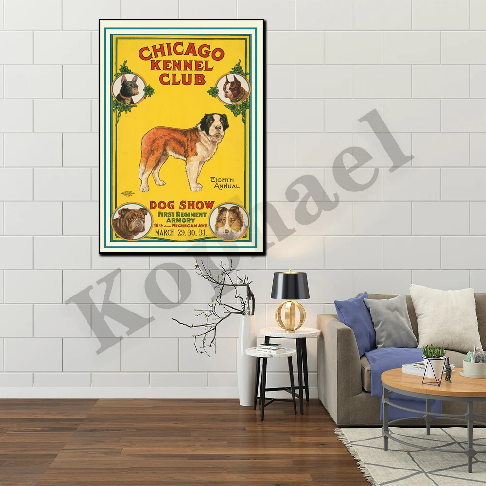 Chicago Kennel Club Dog Show Printables/Posters - Dogs - Wall Art Vintage Animal Gifts