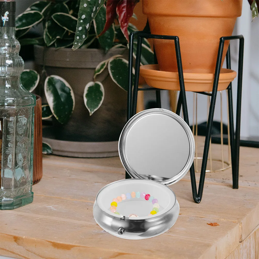 

2 Pcs Brooch Metal Gift Box Travel Baptism Favor Zinc Alloy Decorative Boxes with Lids