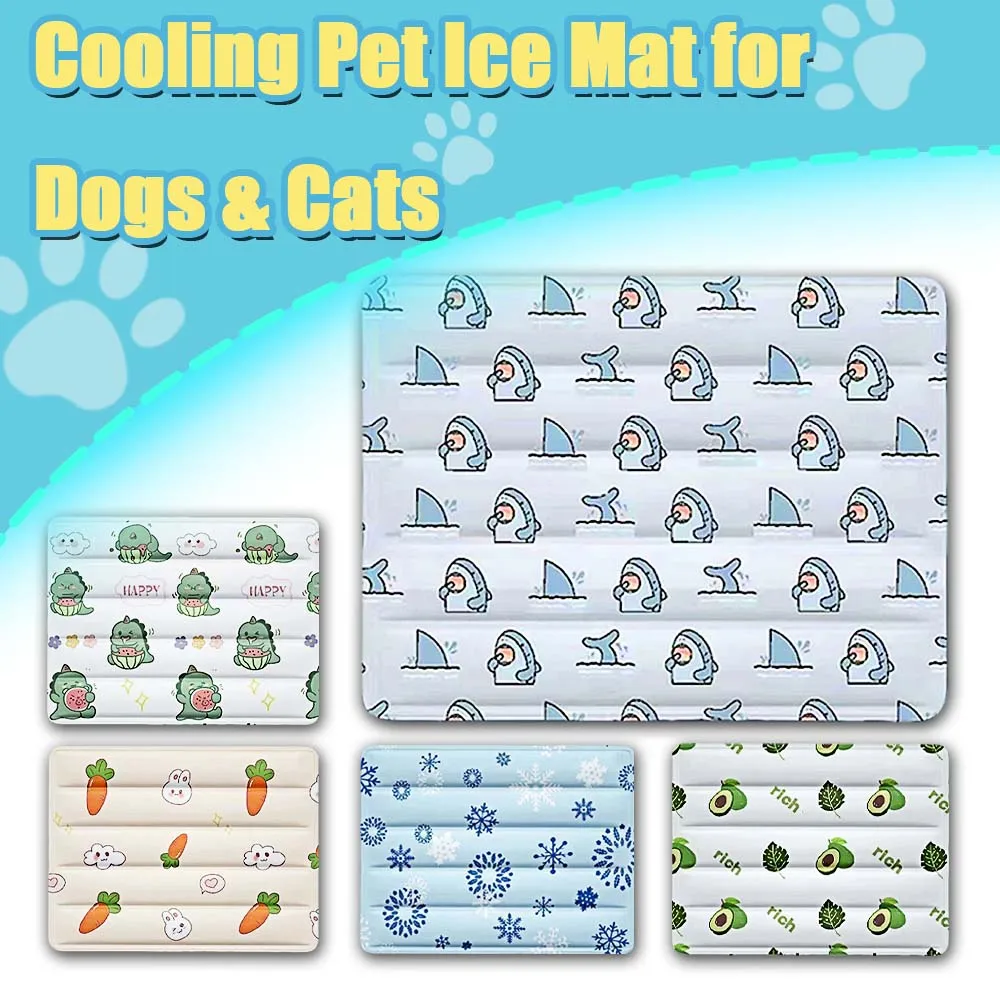 

Pet Ice Mat Cool Mat– Summer Ice Pad for Dogs & Cats – Pet Cooling Sleeping Mat & Bed Reusable Cooling Mat for Pets