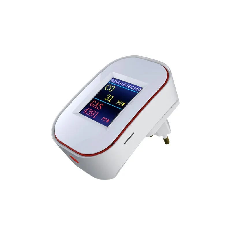 smart carbon monoxide detector alarm with anti-lock braking system (abs) and smart carbon monoxide monitor featuring a color