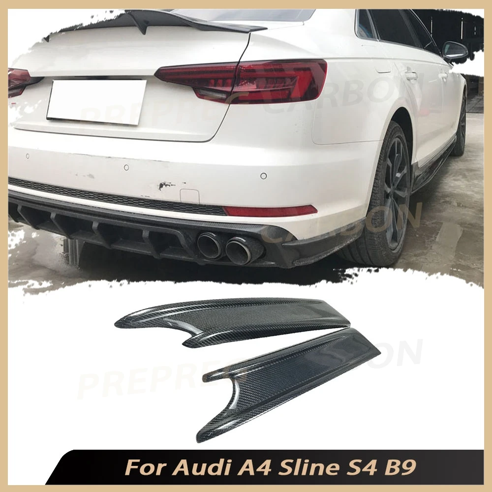 

Карбоновые задние диффузоры, сплиттеры, накладки, спойлеры, бамперные лопатки, защитные элементы кузова из FRP для Audi A4 Sline S4 B9 2017-2019, запчасти