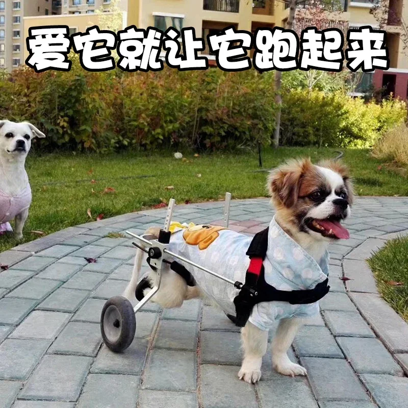 Hot salesDog Wheelchair Rear Limb Big and Small Dogs Teddy Paralysis Elderly Cat Disabled Dog Scooter Pet Rear Leg Auxiliary Bra