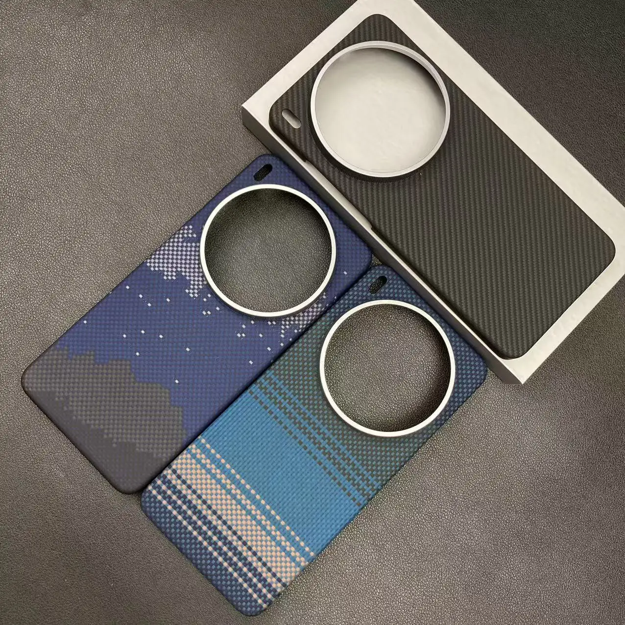 

For Vivo X300 Ultra Case Kevlar Magnetic Carbon Aramid Fiber Fabric Slim Design For Anti-Drop Shockproof Hard Cover