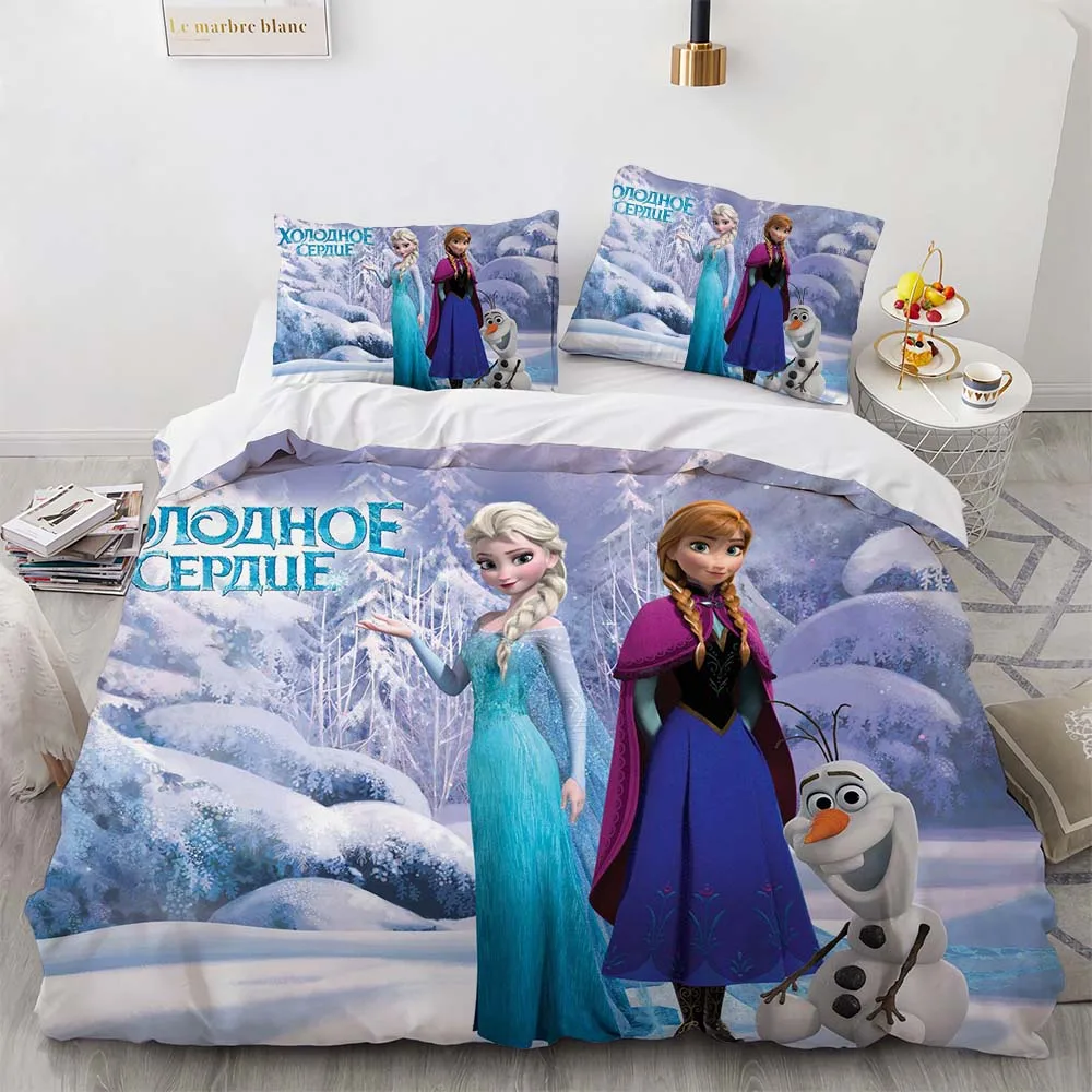 Fairy Princess Disney Cartoon Cute  Cartoon Bedding Set Fitted Bed Cloth Universal, Suitable for Kids and Adults  Home Decor