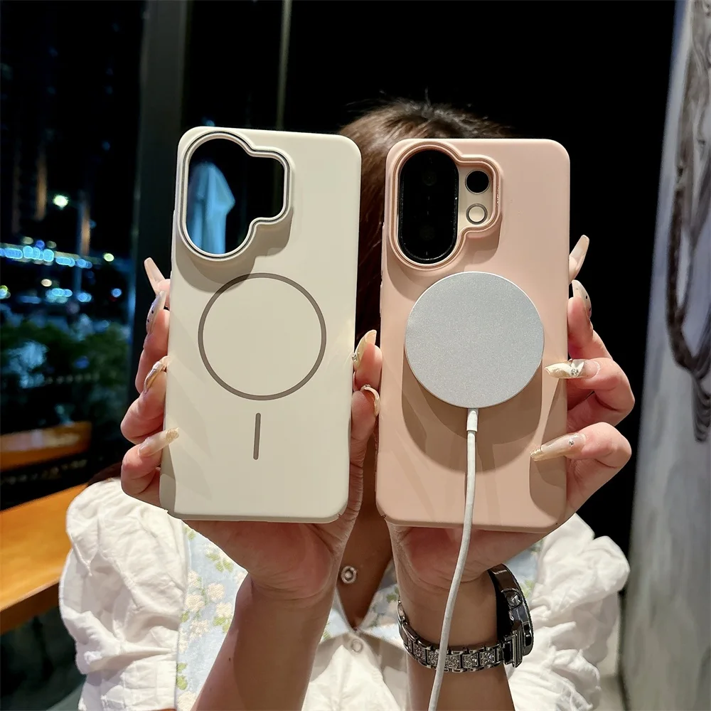 Hard PC Phone Case for VIVO X300 X200 X100 S50 S30 Pro Mini Ultra FE X300S X200S X100S V70 Elite 5G Smooth Magnetic Bumper Cover view 5