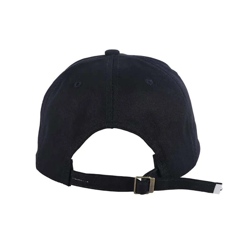 A unisex hoop chain fashion baseball cap street punk hip hop personalized cap black