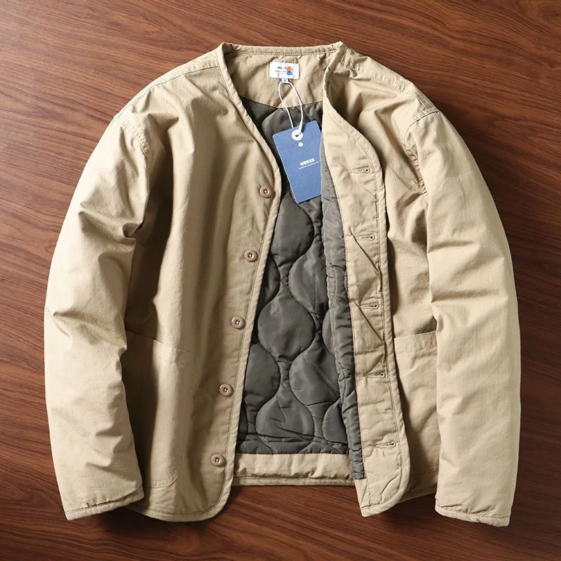 Ma-1 Flight Fly tactical Jacket winter spring new casual collarless loose cotton clothes warm men's fashion coat jacket