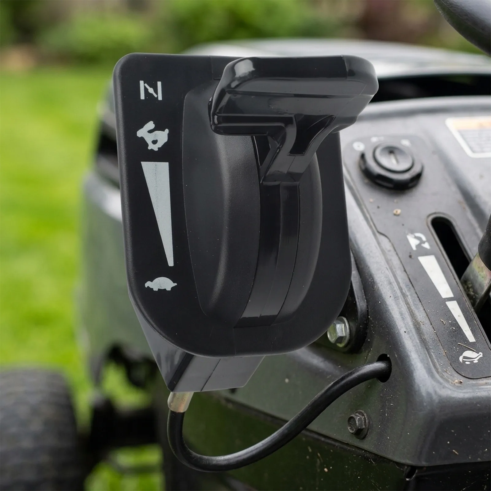 During Mowing Black Lawn Mower Compatible Lawn Tractor Cable Lawn Tractor Long-lasting Performance Outdoor Use