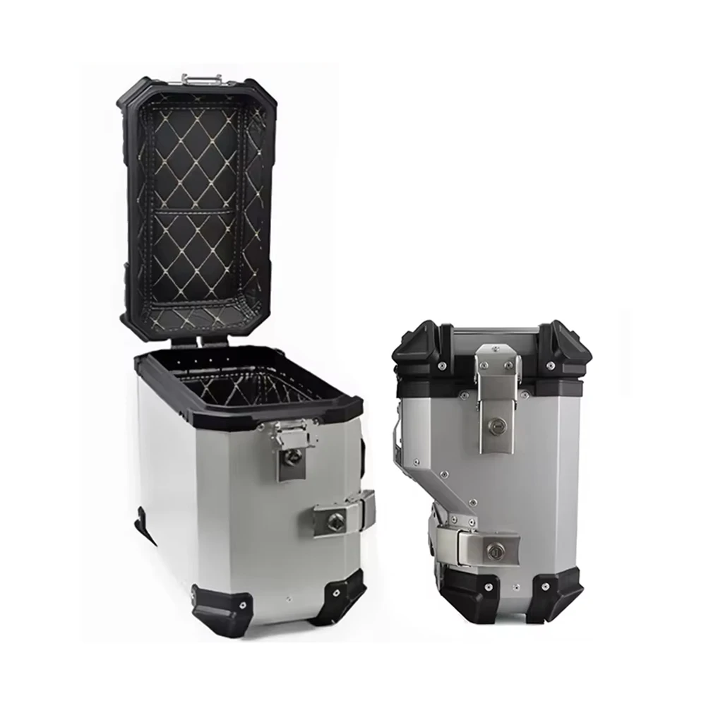 

Motorcycle Side Box For Benelli TRK502X Aluminum 35L Luggage Storage Case Motorcycle Saddlebag For BMW R1200GS R1250GS G310GS