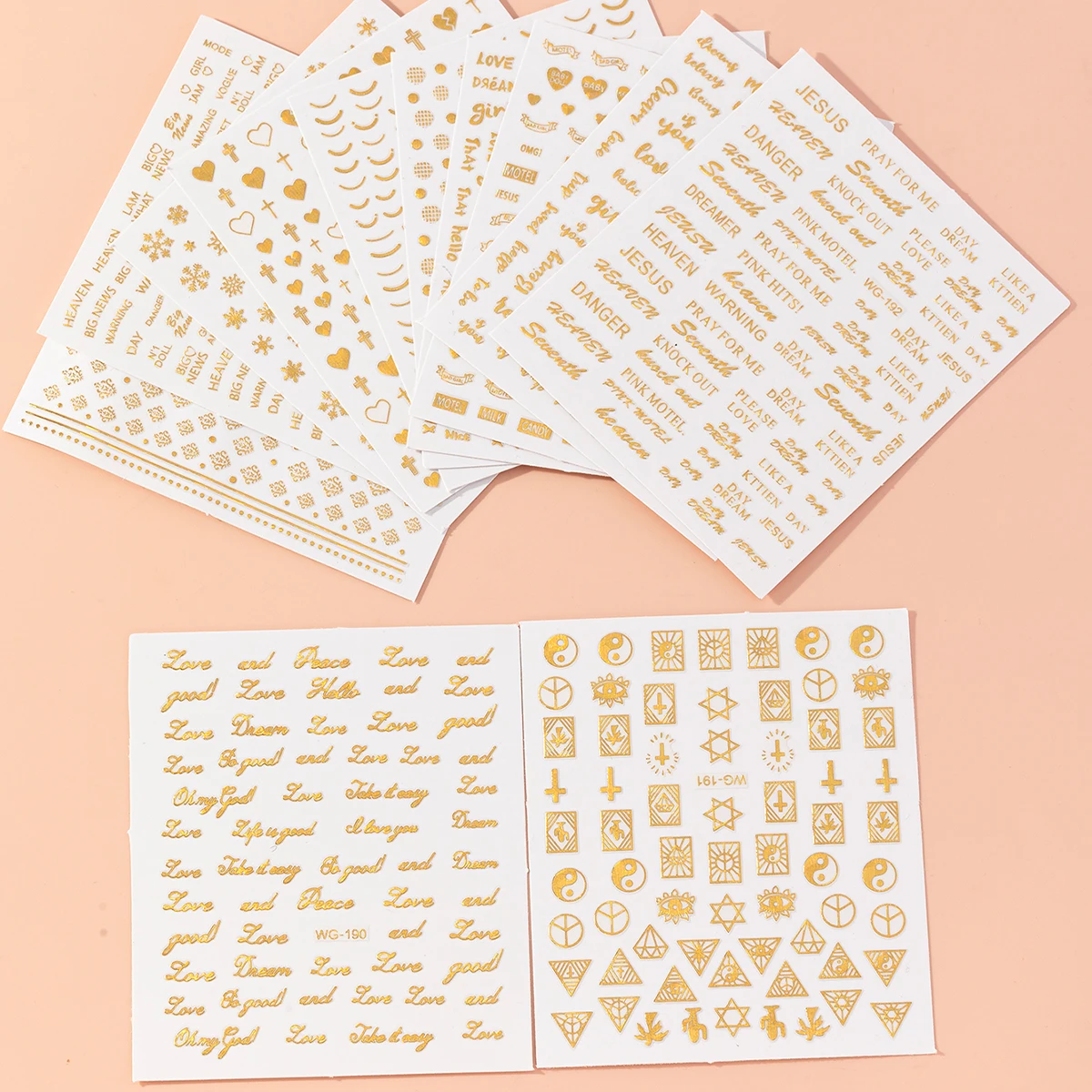 12 szt. Gotyckie Czarne Białe Złote Litery Naklejki na Paznokcie Alfabet Samoprzylepne Slidery Ozdoby do Manicure Tatuażu