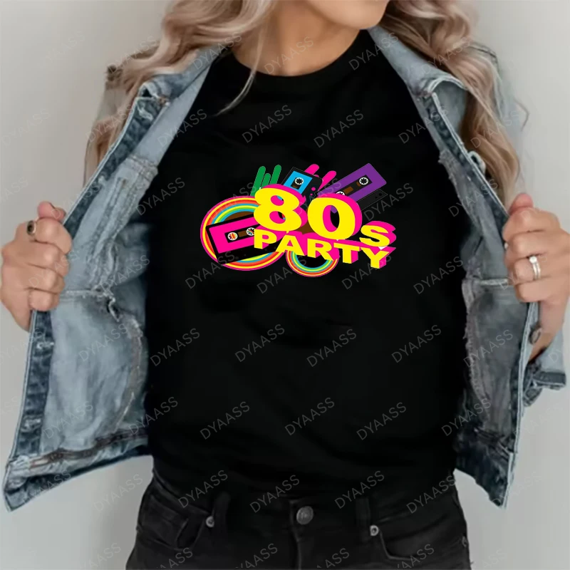 

Футболки I Like The Fun и повседневные уличные топы с короткими рукавами 1980 года, которые подходят для сбора между мужчинами и женщинами