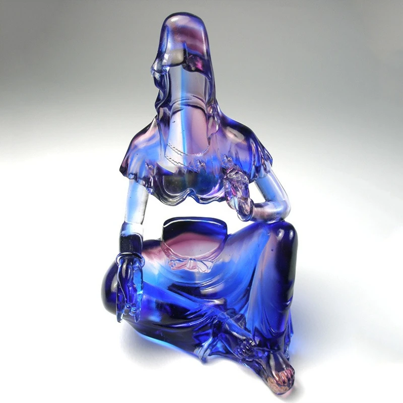 Glazed Zen Art Ancient Method Glazed Buddha Statue