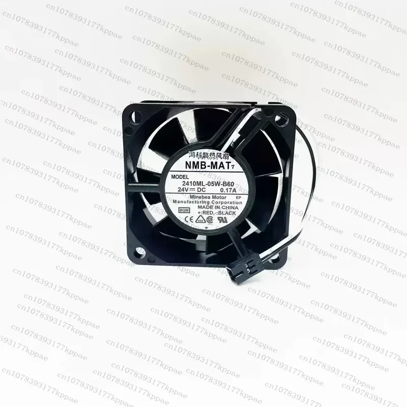 1PCS for Meibeya for NMB 2410ML-05W-B60 Original Inverter Fan 24V 0.17A 60x60x25mm Cooling Fan