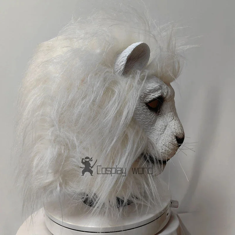 Máscara de leão de látex, macia, engraçada, festa, máscaras de animais, cabelo de leão, adulto, coringa, máscara de halloween, fantasia, bola, adereços, tamanho único