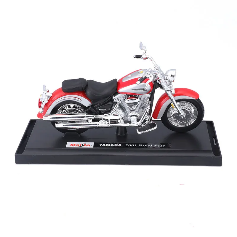 Maisto-YAMAHA Road Star, modelo estático de motocicleta genuina, coche fundido a presión, juguete de regalo coleccionable, 1:18