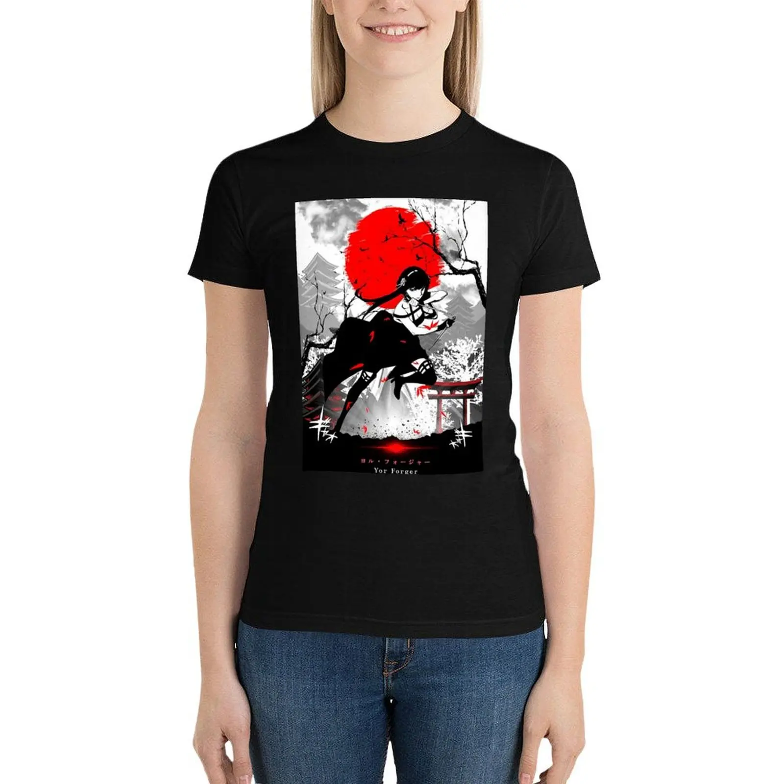

Yor Forger T-Shirt tees kawaii clothes anime clothes tops western t-shirt dress for Women