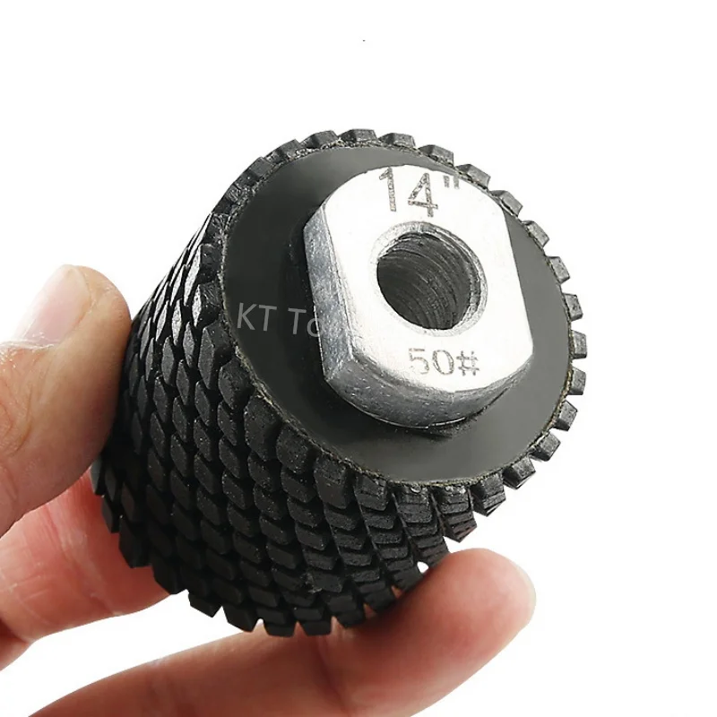 M14 طبل عجلة أسطواني عمودي جلخ الرطب طحن الوسادة حجر الرخام تلميع القرص منحني على شكل خط تلميع عمودي