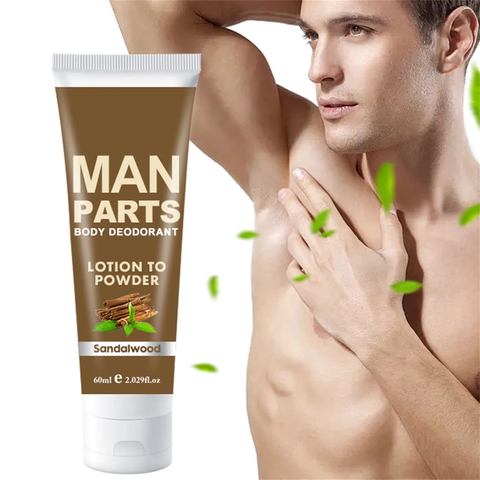 

Men'S Sandalwood Body Deodorant Cream Gently Remove Body Odor And Reduces Friction Men'S Body Care Cream