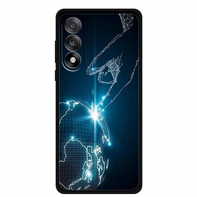 Untuk OnePlus Ace 5 Ultra 5G 2025 Casing Ponsel 6.83" Lukisan Bunga TPU Lembut Penutup Belakang Silikon Hitam Untuk OnePlus Nord 5 5G Fundas