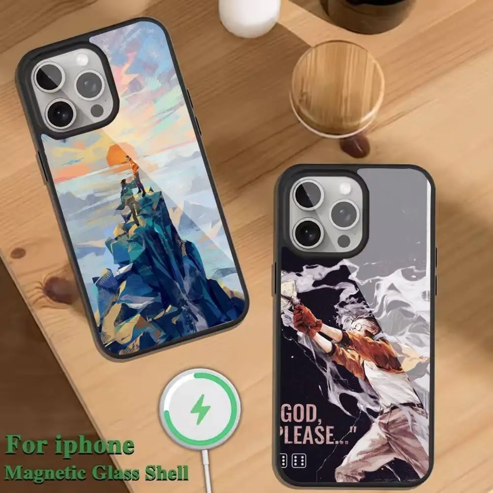 

Game Disco E-Elysium Phone Case For Magnetic Wireless Charge Cover For iphone 16 15 14 13 12 11 Pro Max Plus Coque