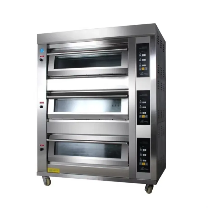 Stone Deck Oven Commercial Pizza Bakery Oven Gas Fired Multi-deck Baking Equipment for Bread Artisan Pastry Kitchen OME