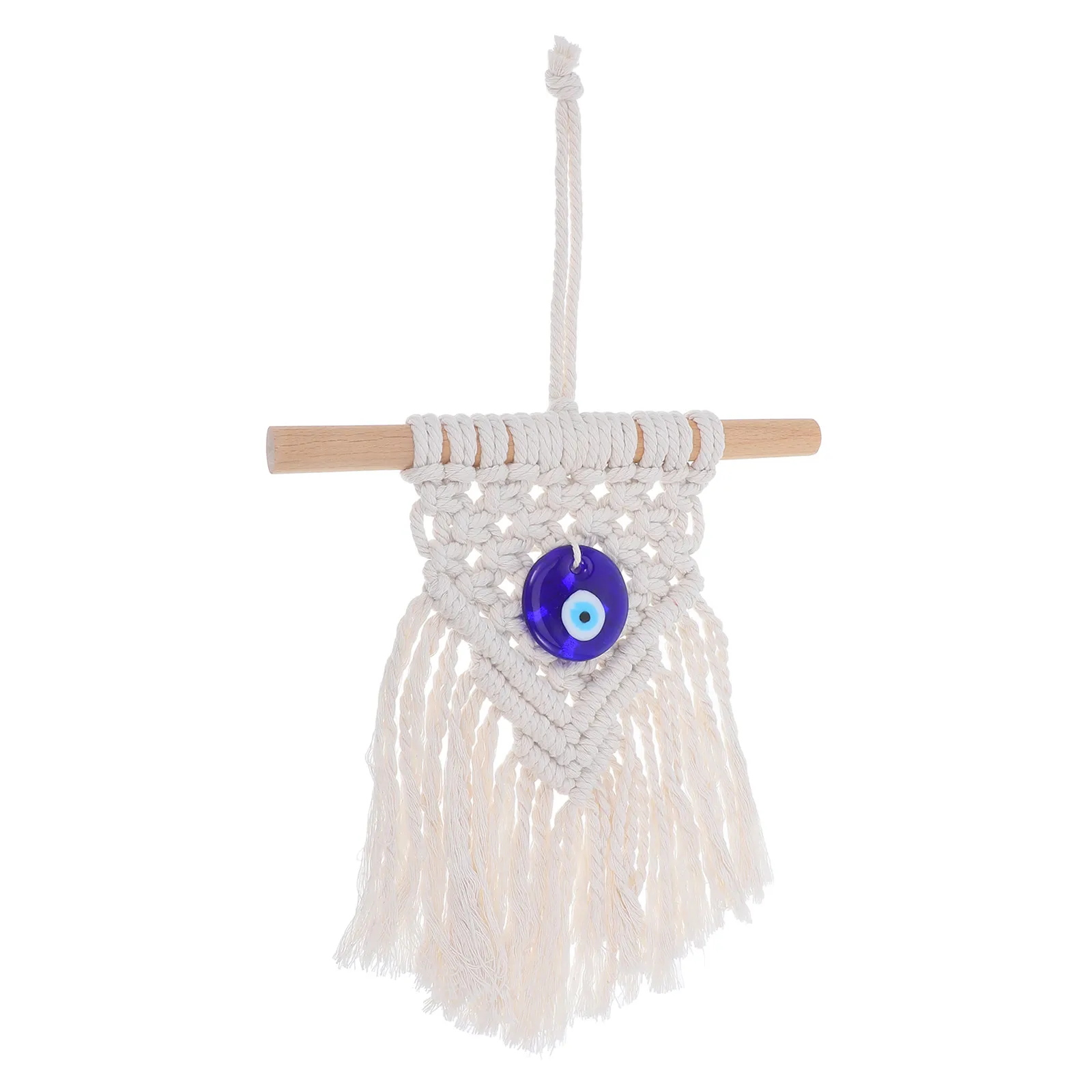 

Bohemian Wall Hanging Tapestry Handmade Woven Tassel Decorations Cotton Pendant Small Macrame Home Decor Craft