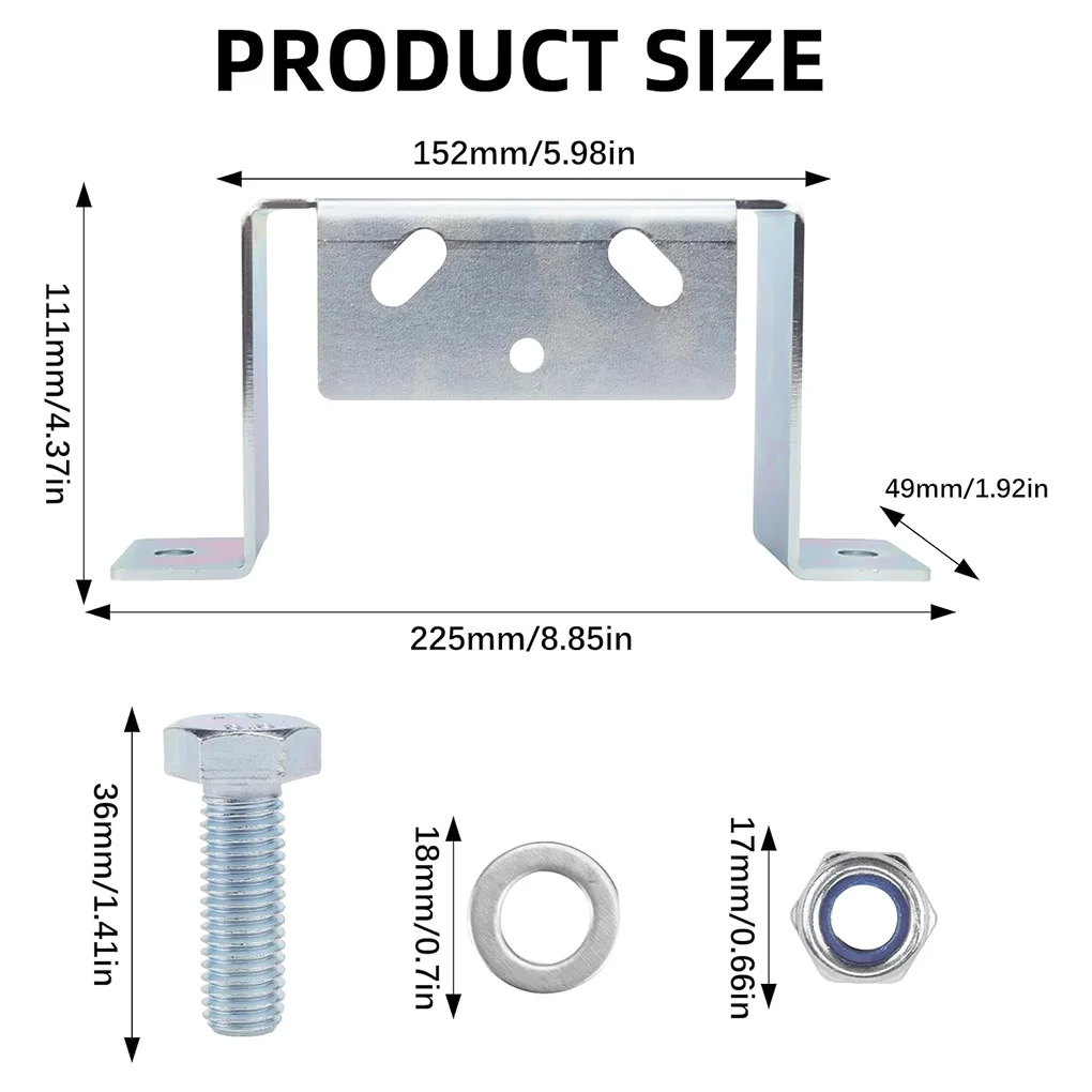 قوس لدعم المقطورة للدعم يدعم حامل المشبك بما في ذلك دعم المقطورة المسمار #5
