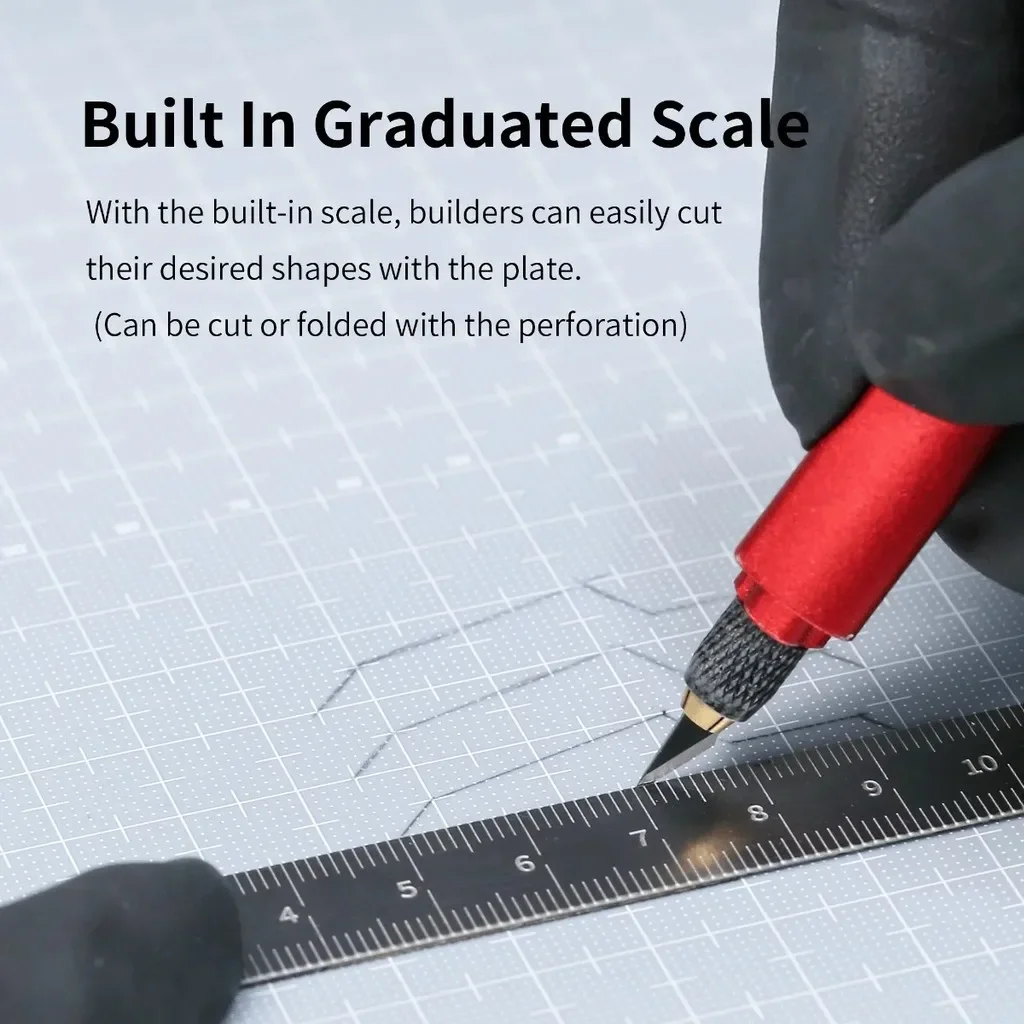 DSPIAE PC-GY Model Modification Plastic Board for Gundam Model Making Tool Retrofit Collage Plastic Card for Modelling DIY Tool