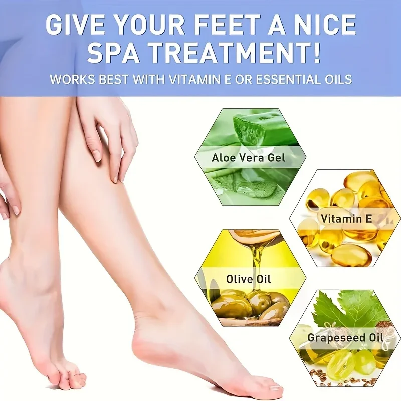 زوجان من أقنعة القدم المرطبة المصنوعة من السيليكون فائقة النعومة لتنعيم القدمين الجافة والمتشققة والجلد الجاف وقابلة للغسل وقابلة لإعادة الاستخدام وجوارب باديكير للسبا