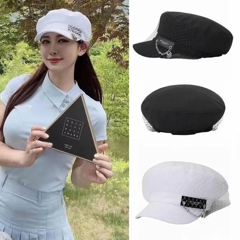 

Women's Golf Sun Hat - Vintage Stretch Fit Bucket Cap, UPF 50+ Adjustable Retro Chic for Outdoor Sports
