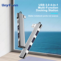 4-in-1 USB HUB 3.0 Docking Station Type C Multi Ports USB Splitter OTG Adapter USB-C HUB For Xiaomi Lenovo Macbook Air Pro