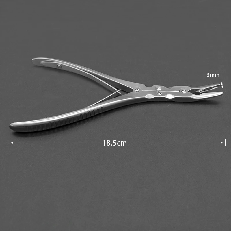 Double-joint Rongeur Double-bend Bone Removal Pliers Orthopedic Instruments Elbow Dental Pliers Oral Dental Implant Tool