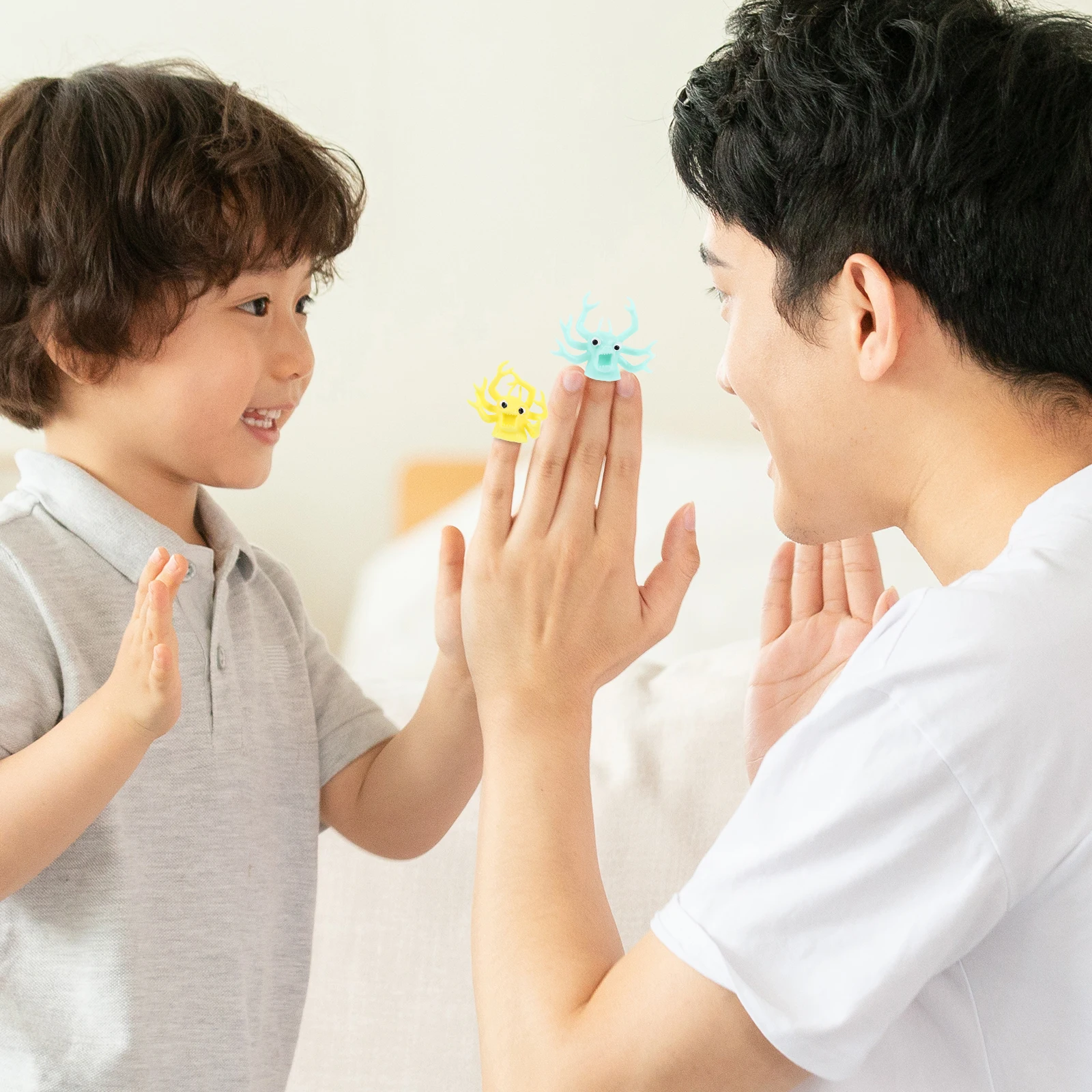 5pcs Simulated Animal Finger Puppets Soft Material Kids Hand Puppets Story Toy Baby Fun Creative Fashion Toys