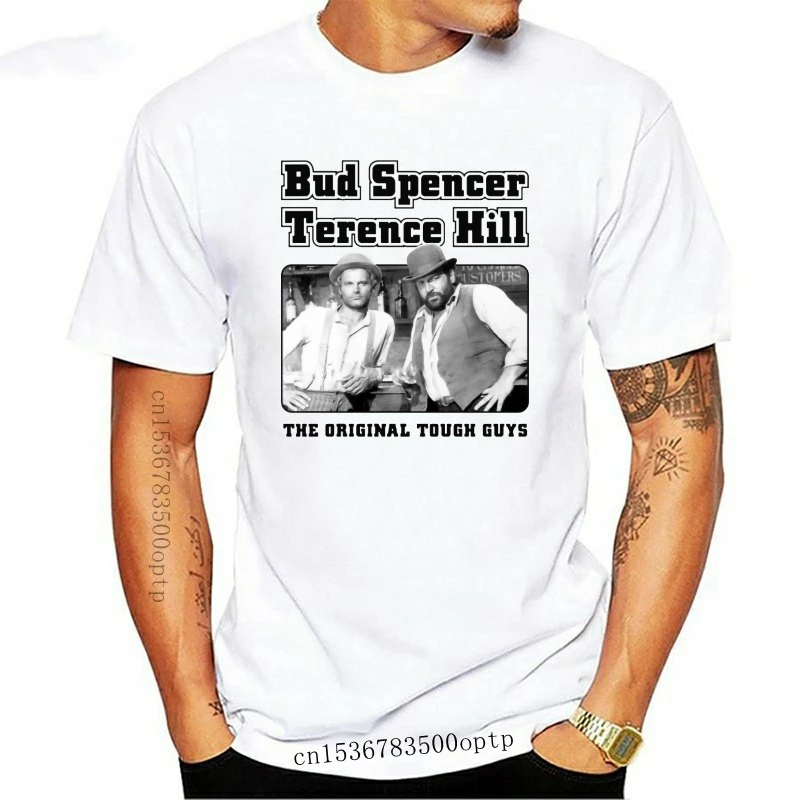 New Top Bud Spencer and Terence Hill T Shirt Plain T-shirts Cotton Crewneck XXXL Short Sleeve Custom Funny T-shirts