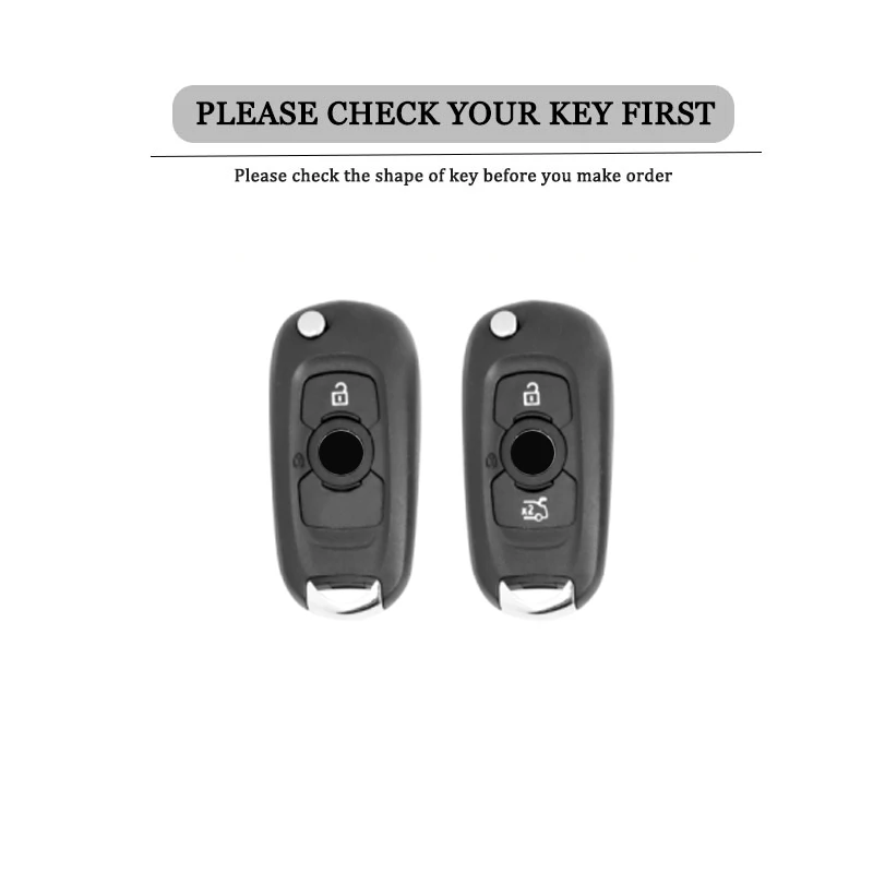 Alloy Car Folding Key Case for Buick Verano Encore GX GL6 2018 2019 2020 for Opel Vauxhall Astra K Corsa Key Cover Accessories