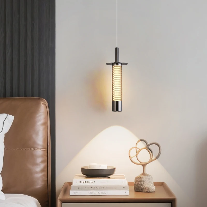 

Nordic Aluminum Openwork Pendant Lamp Iron Net Suspesion Light Hotel Cafe Store Bar Dining Bedside Hanging Ceiling Chandelier