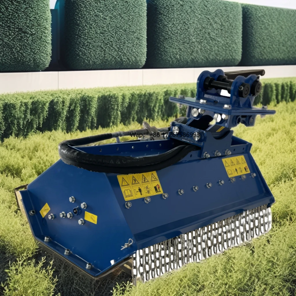 

Excavator with Hedge Trimmer Head Garden Brushcutter Aerial Tree Trimmer Slope Mower