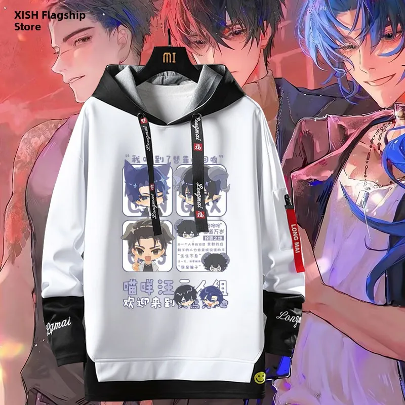 

Loose Casual ex Hoodie Polyester Fabric Long Sve Printed Sweatirt Student Faion Fall 2025 Casual Sle Hooded