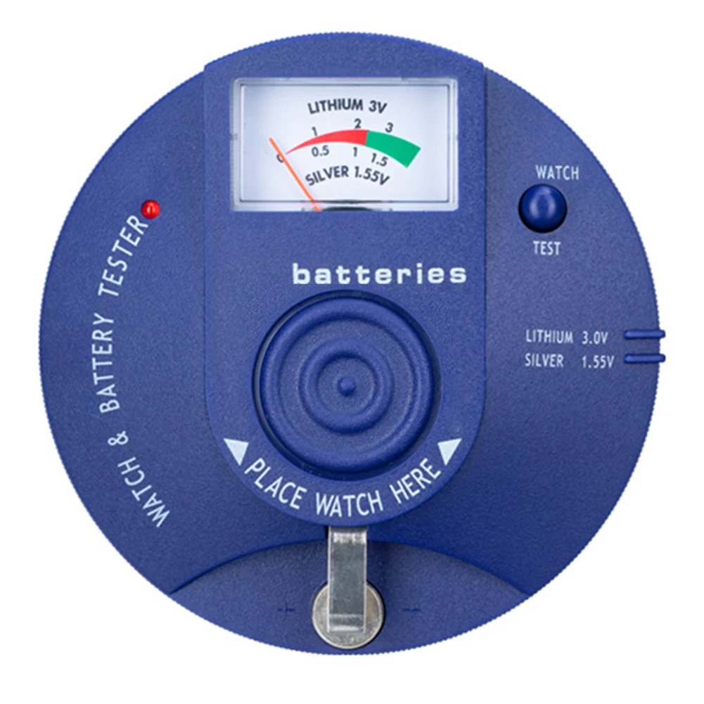 Quartz Movement Tester Round Watch Battery Pulse Tester And 1.5V/3V Coin Cell Battery Analyzer. Battery Tester Watch Repair Tool