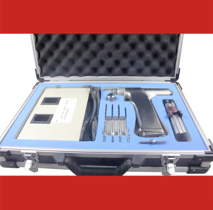 HUATRAU Electric Hollow Bone Drill, Orthopedic Surgical Instrument Stainless Steel Shell Bone Drill Set