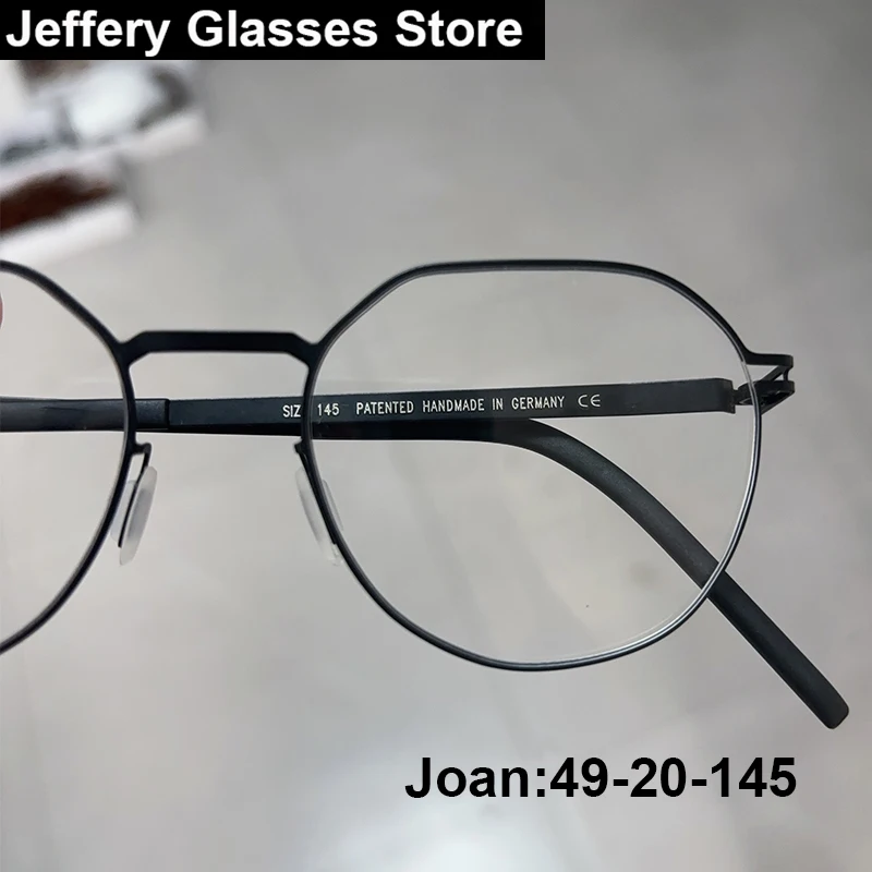 

Germany Oval Screwless Glasses Frame Men Women Ultralight 7g No Screw Eyeglasses Brand Design Prescription Spectacles óculos